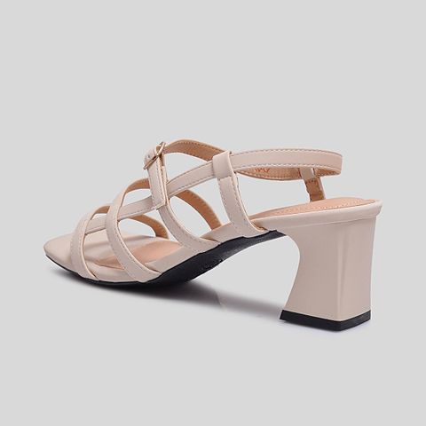  Giày Sandal Cao Gót Biti's Nữ Màu Kem BFW005688KEM 