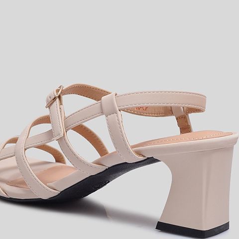  Giày Sandal Cao Gót Biti's Nữ Màu Kem BFW005688KEM 