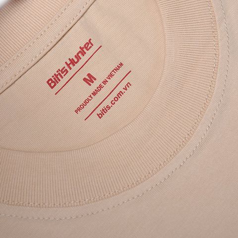  Áo Thun Biti's Hunter Unisex Màu Kem BOU001700KEM 