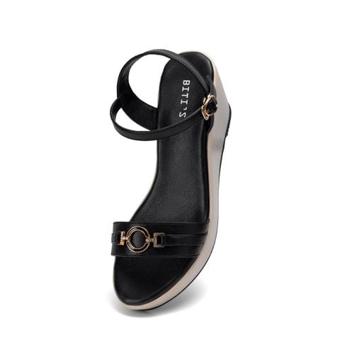  Sandal Đế Xuồng Biti's Nữ Màu Đen BPW005688DEN 