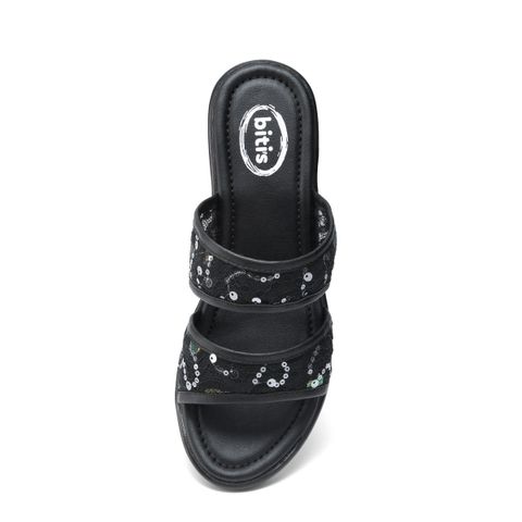  Sandal Cao Gót Biti's Nữ Màu Đen BPW005888DEN 