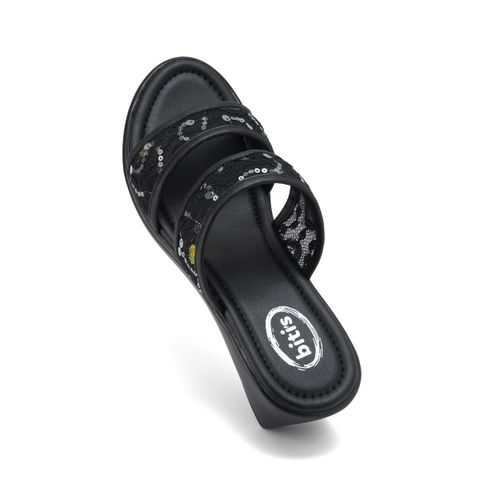  Sandal Cao Gót Biti's Nữ Màu Đen BPW005888DEN 