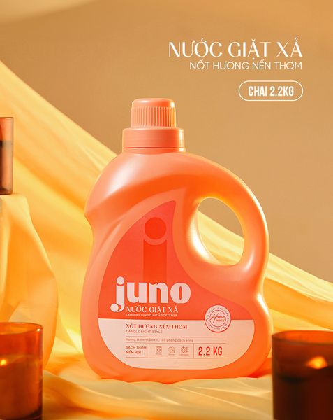  2 Chai Nước Giặt Xả Nốt Hương Nến Thơm 