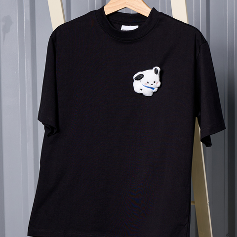  Áo thun unisex Newzy Wonder oversized 100% cotton đính bông hoa NZATH008 