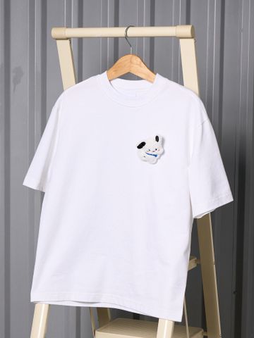  Áo thun unisex Newzy Wonder oversized 100% cotton đính bông hoa NZATH008 