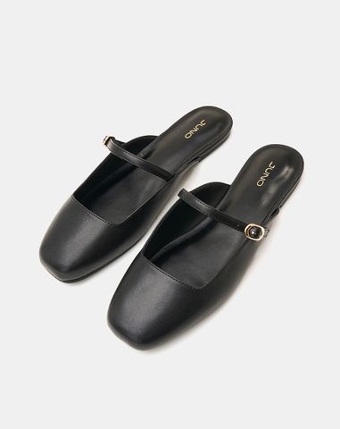  Giày Búp Bê Cao Gót Phối Khoá Trang Trí 