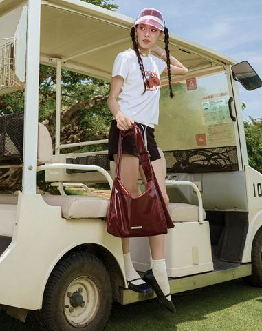  Giày Búp Bê Mary Jane Mũi Thô 