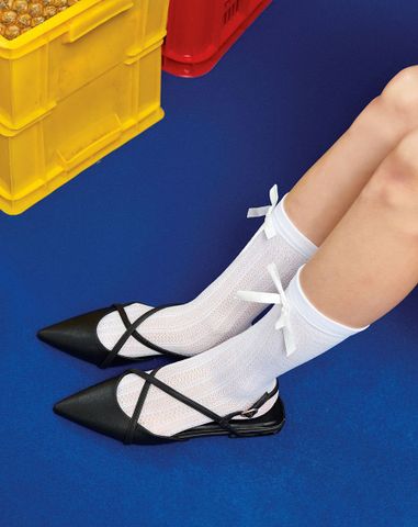  Giày Búp Bê Quai Chéo 