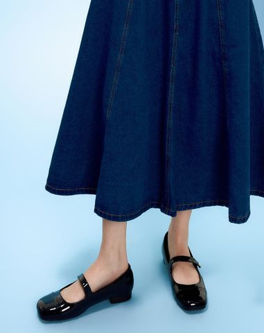  Giày Búp Bê Búp Bê Phối Toe Cap 