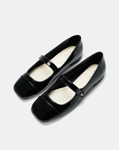  Giày Búp Bê Búp Bê Phối Toe Cap 