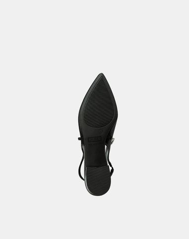  Giày Búp Bê Slingback Phối Dây Khóa Trang Trí 