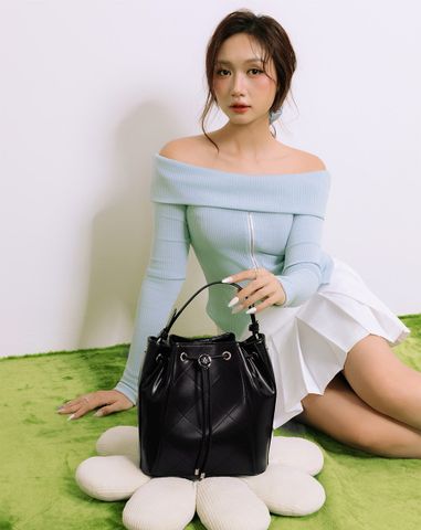  Balo Rút Dây Chần Chỉ Hoạ Tiết Quả Trám 