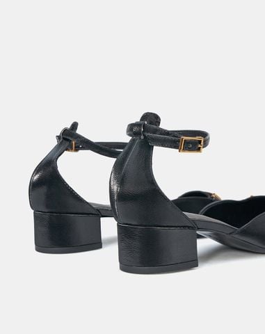  Giày Cao Gót Phối Khoá Trang Trí 