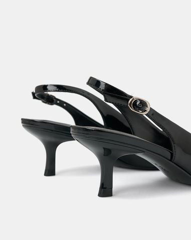  Giày Cao Gót Slingback Mũi Nhọn 