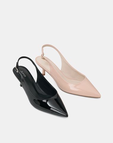  Giày Cao Gót Slingback Mũi Nhọn 