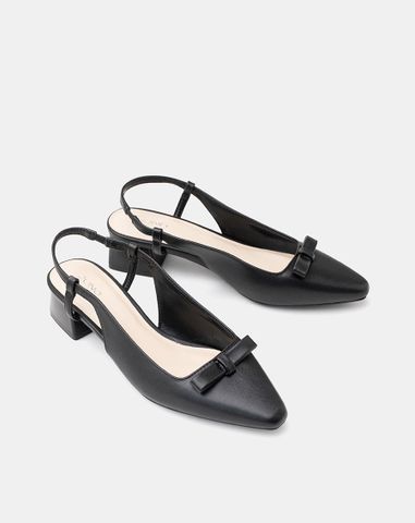  Giày Cao Gót Slingback Gót Vuông 