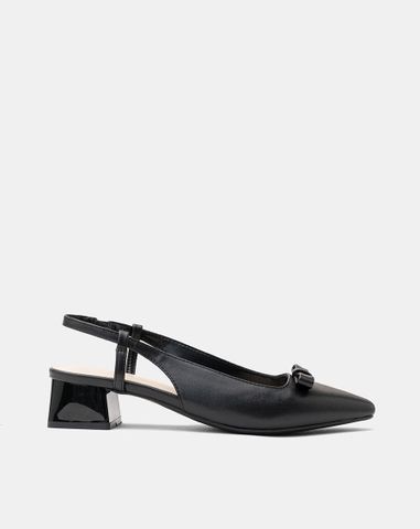  Giày Cao Gót Slingback Gót Vuông 