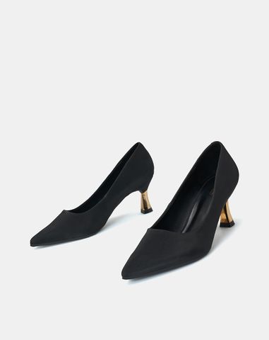  Giày Cao Gót Pump Mũi Nhọn Gót Thanh 