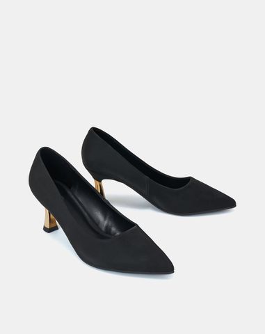  Giày Cao Gót Pump Mũi Nhọn Gót Thanh 