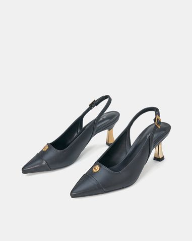  Giày Cao Gót Phối Khoá Trang Trí 