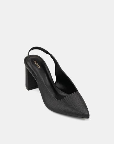  Giày Cao Gót Slingback Gót Trụ 