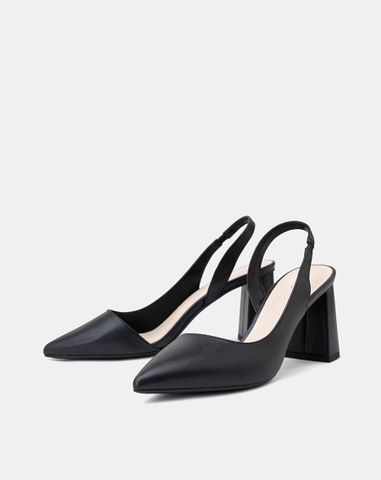 Giày Cao Gót Slingback Hở 