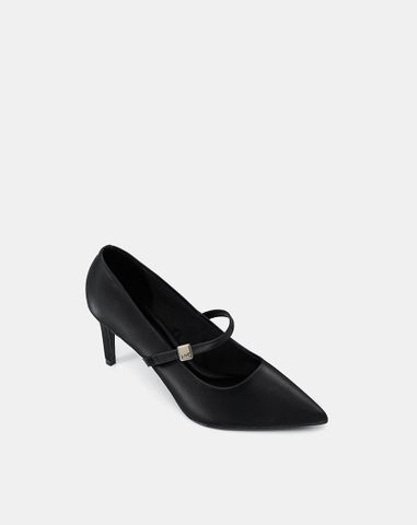  Giày Cao Gót Pump Gót Thanh Phối Quai Trang Trí 