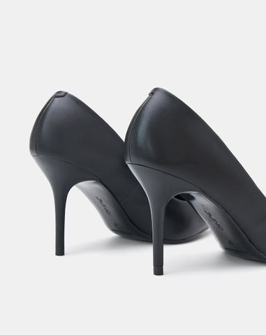  Giày Cao Gót Pump Phối Khóa Trang Trí 