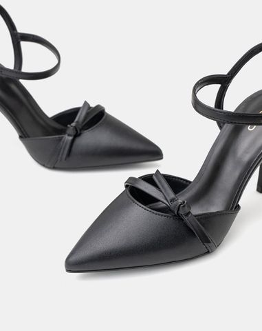  Giày Cao Gót Phối Nơ 