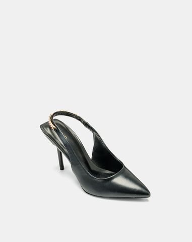  Giày Cao Gót Slingback Phối Xích 