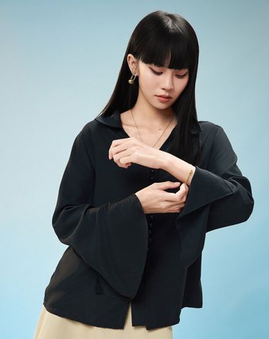  Áo tay loe cài nút NGỌC TRAI 