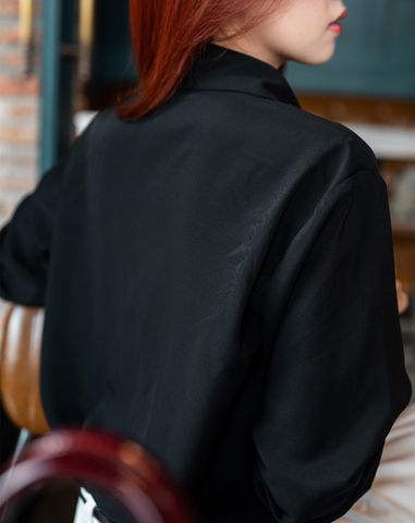  Áo sơ mi basic nẹp nút giấu 