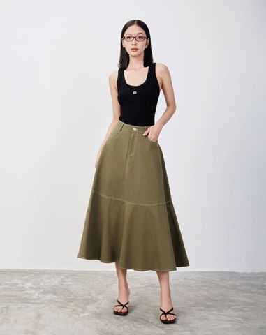  Áo thun tanktop thêu chữ J cách điệu 