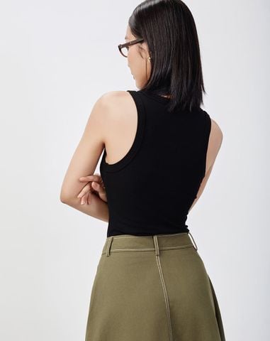  Áo thun tanktop thêu chữ J cách điệu 
