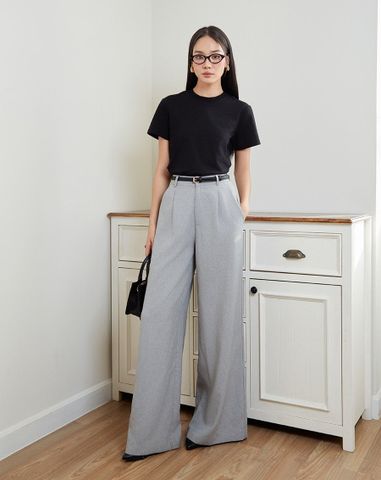  Áo thun basic cổ tròn 