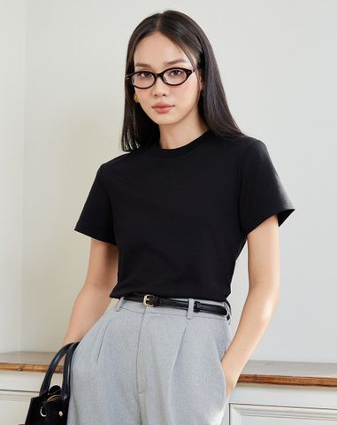  Áo thun basic cổ tròn 