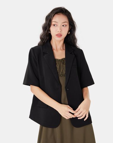  Áo blazer tay ngắn form rộng 
