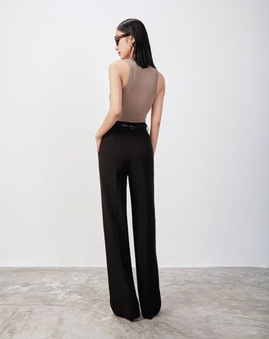  Quần tây ống đứng xếp ly 