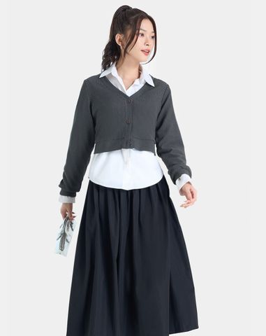  Chân váy Midi Xếp Li 