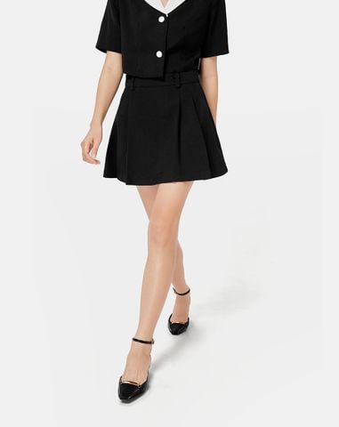  Chân váy mini xếp ly 