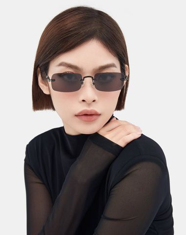  Mắt Kính Slim Square classic Gọng kim loại 