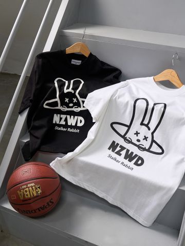  Áo thun unisex Newzy Wonder oversized 100% cotton in Stalker Rabbit NZATH004 