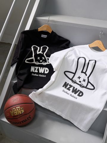  Áo thun unisex Newzy Wonder oversized 100% cotton in Stalker Rabbit NZATH004 