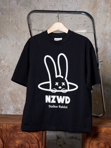  Áo thun unisex Newzy Wonder oversized 100% cotton in Stalker Rabbit NZATH004 