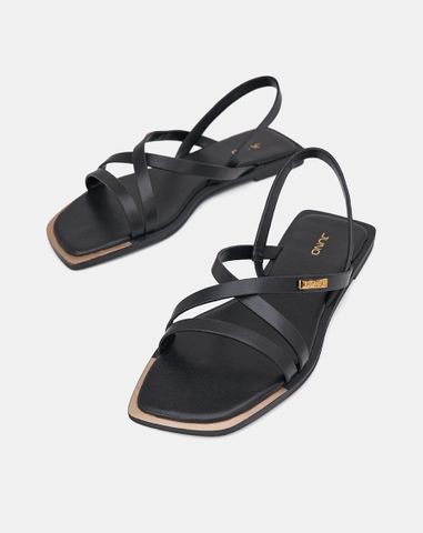  Giày Sandal Sơn Viền Phối Khoá Trang Trí 