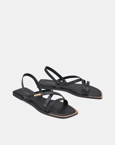  Giày Sandal Sơn Viền Phối Khoá Trang Trí 