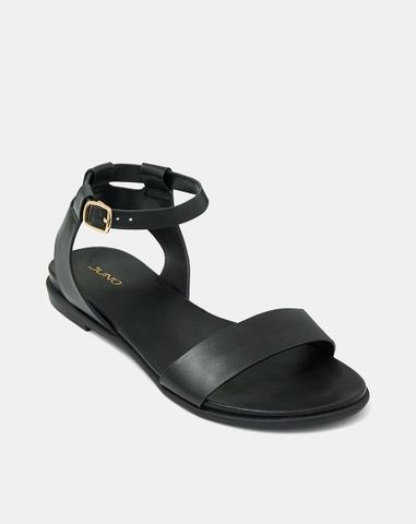 Giày Sandal Đế Bệt Quai Cổ Chân Phối Quai Ngang 