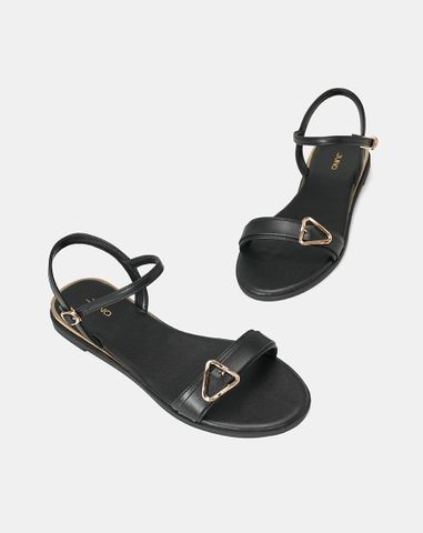  Giày Sandal Bệt Trang Trí Khoá 