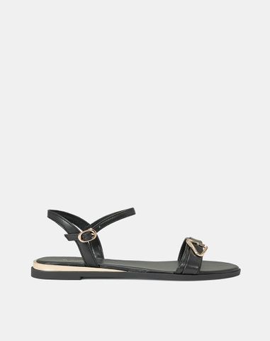  Giày Sandal Bệt Trang Trí Khoá 