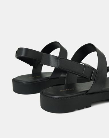  Giày Sandal Đế Bệt Quai Ngang 